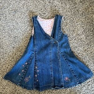 Vintage Dress with Floral Embroidery